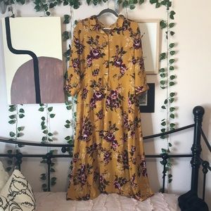 Yellow Floral Dress